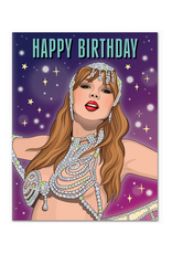 Taylor Showgirl Era Birthday Greeting Card
