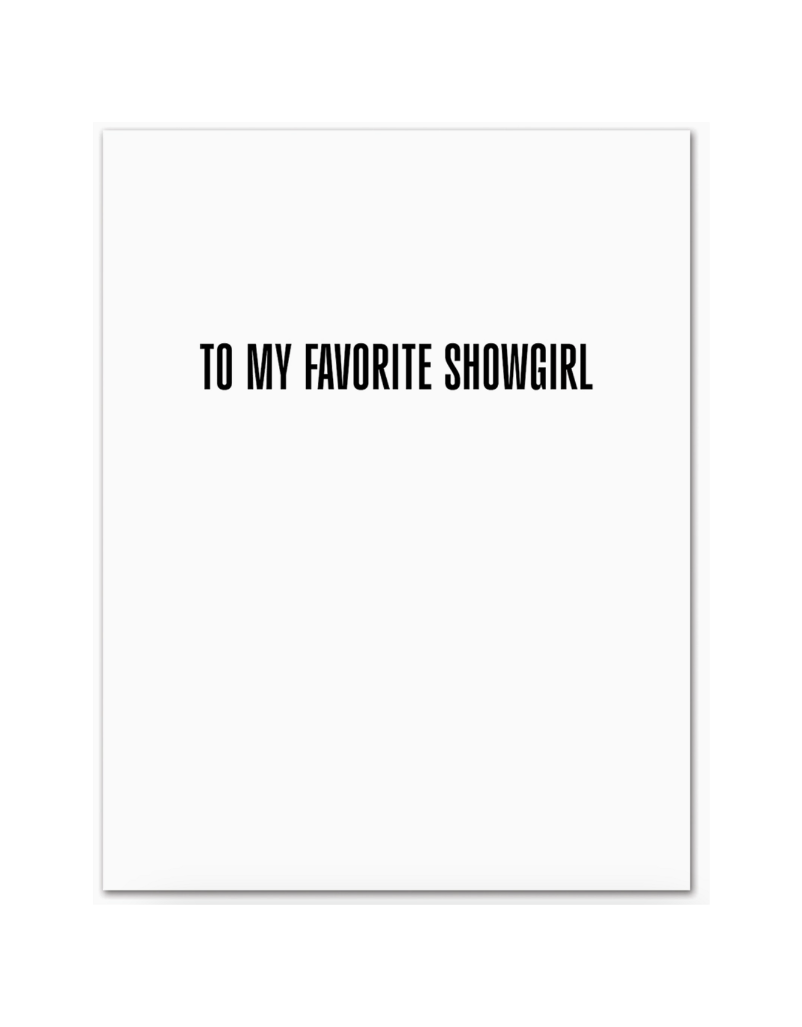 Taylor Showgirl Era Birthday Greeting Card