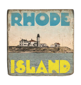 Postcard Coaster - Beavertail Lighthouse - Seconds Sale