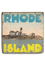 Postcard Coaster - Beavertail Lighthouse - Seconds Sale
