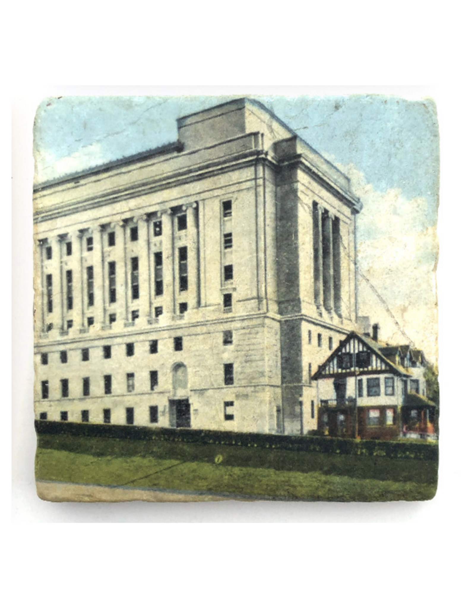 Vintage Postcard Masonic Temple Coaster*