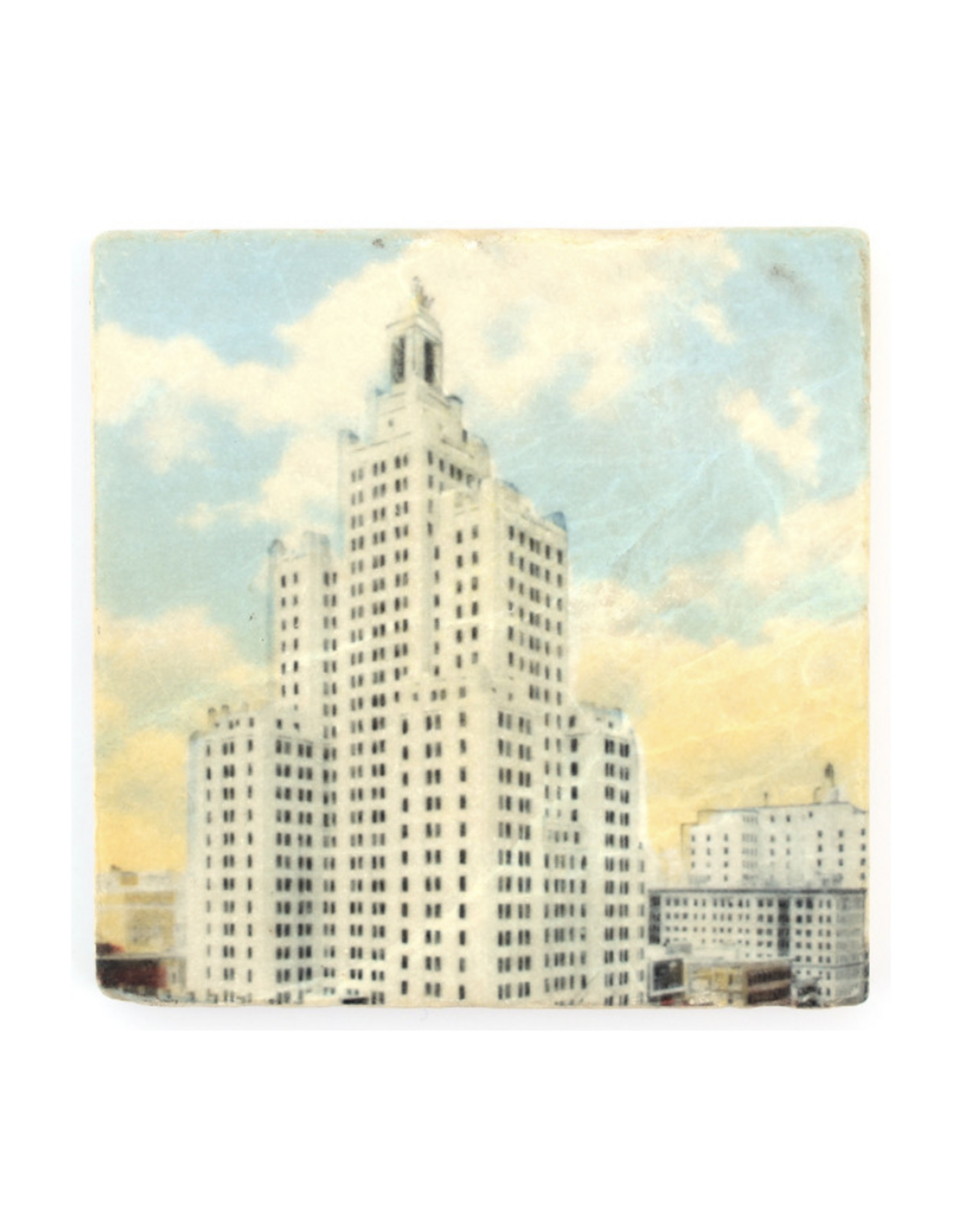 Vintage Postcard Industrial Trust Coaster*