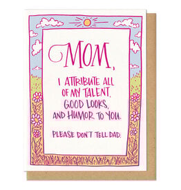 Mom Talent, Looks, and Humor Greeting Card