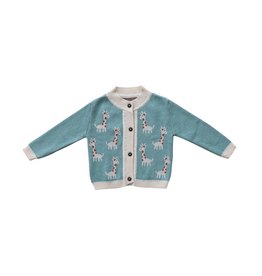 Cotton Giraffe Baby Cardigan