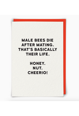 Male Bees Honey Nut Cheerio Greeting Card
