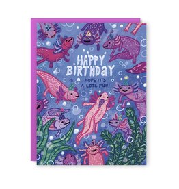Hope It's Alotl Fun Axolotl Greeting Card