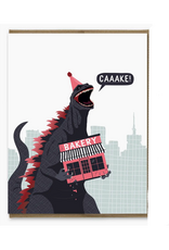 Godzilla's Bakery Greeting Card