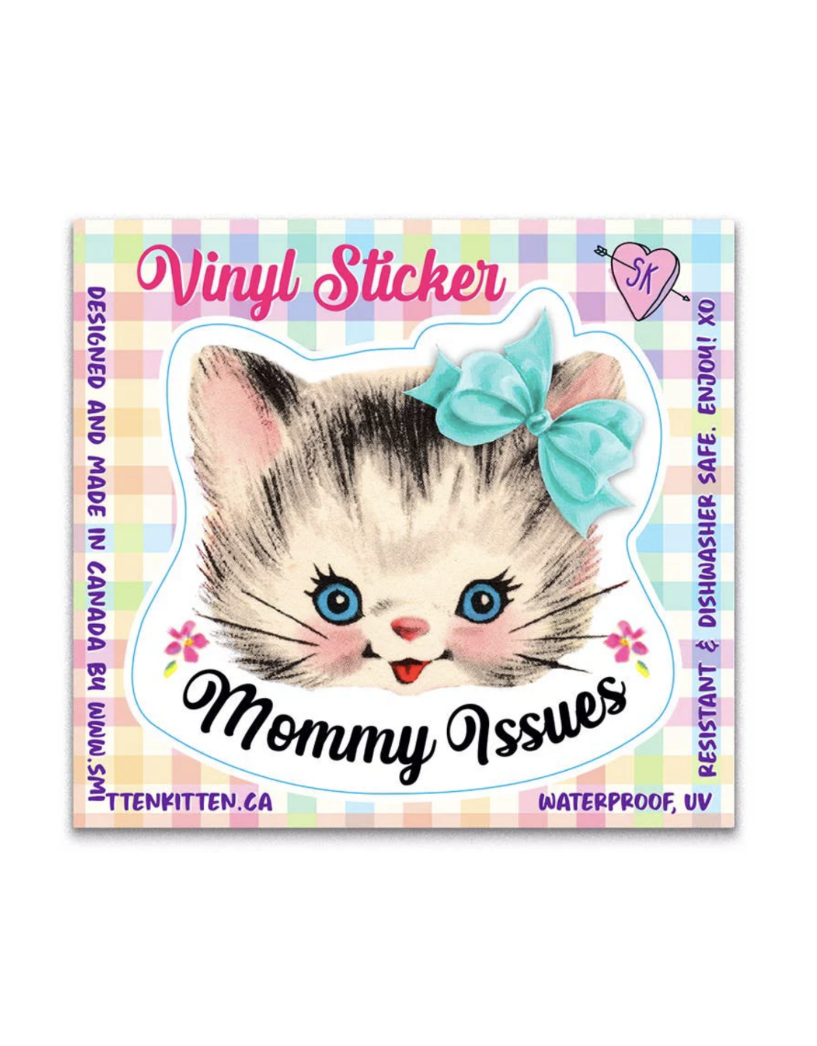 Mommy Issues Cat Sticker*