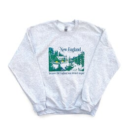 New England Old England Sweatshirt (Ash Grey) U-S - Seconds Sale