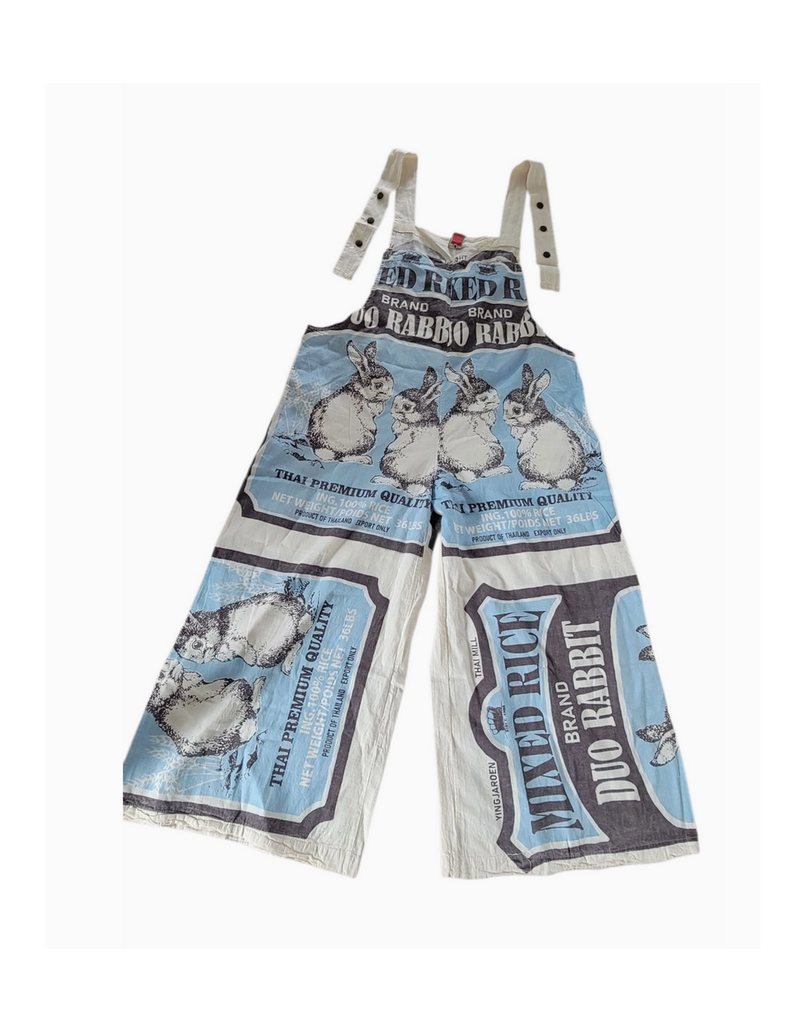 Evergreen Guardian Imports Flour Sack Overalls (One Size) -  Bunny