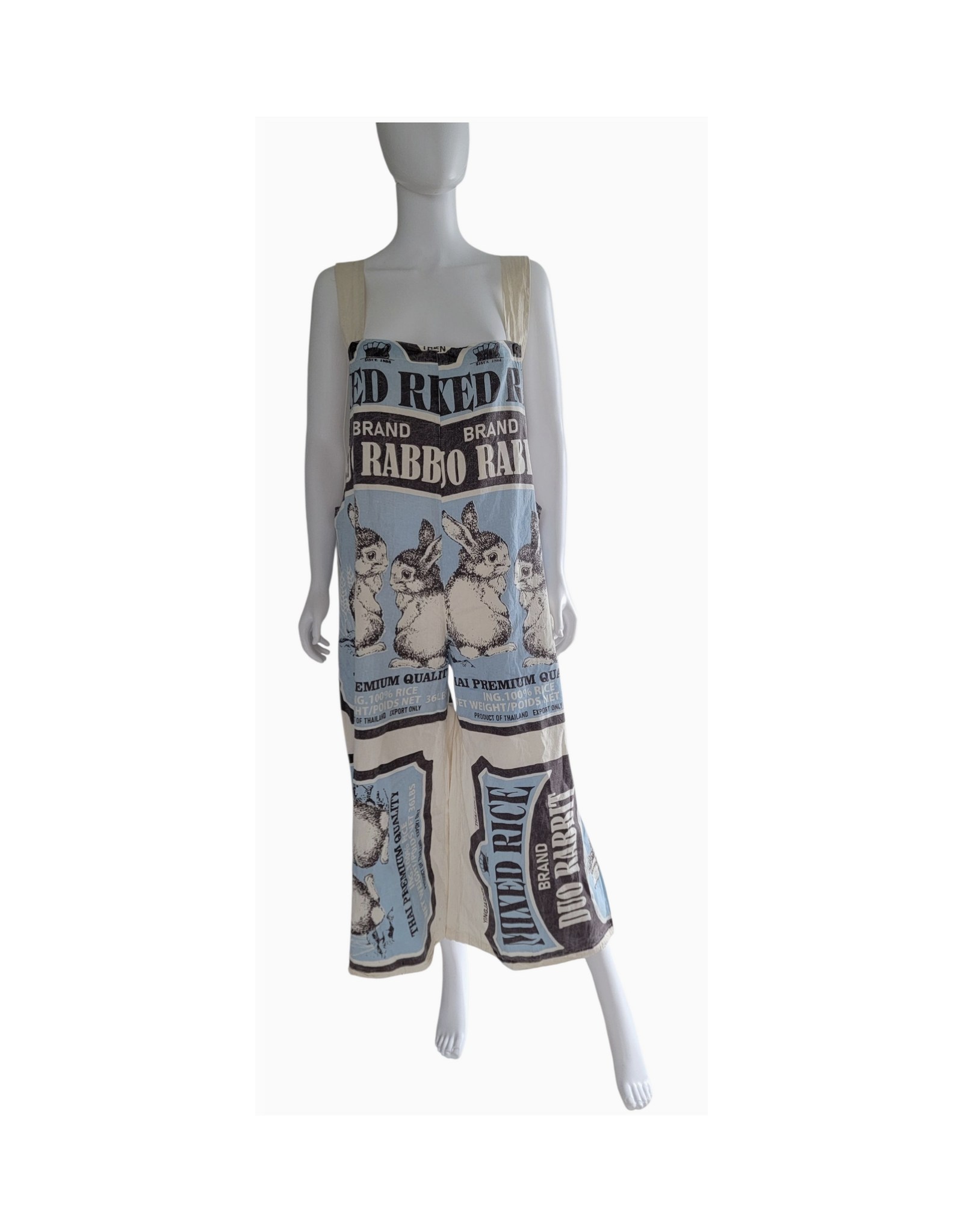 Evergreen Guardian Imports Flour Sack Overalls (One Size) -  Bunny