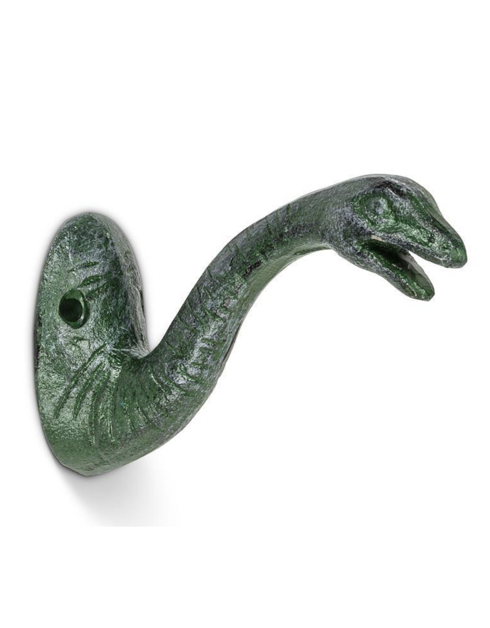 Green Cast Iron Dinosaur Hook