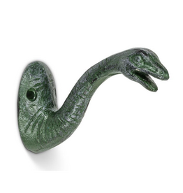 Green Cast Iron Dinosaur Hook
