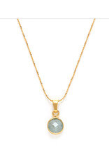 Aquamarine Birthstone Necklace - March