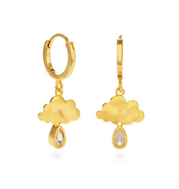 Raincloud Huggie Hoop Earrings
