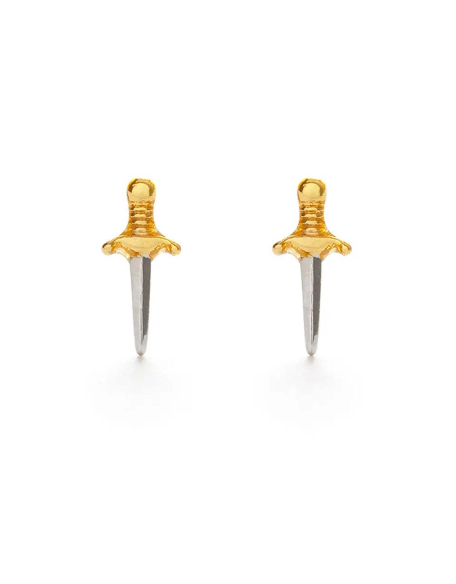 Tiny Dagger Stud Earrings