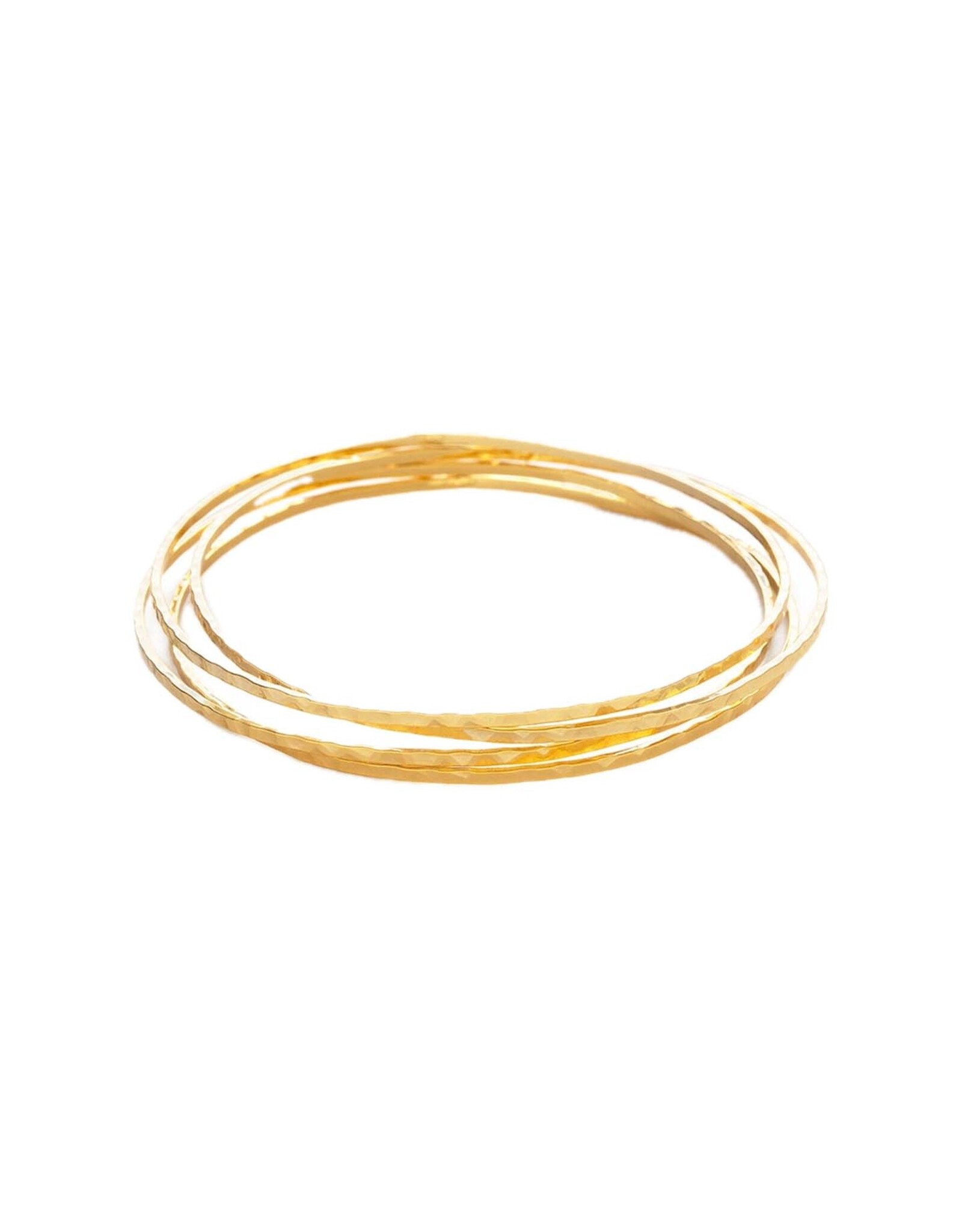 Hammered Bangles - Set of 4