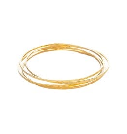 Hammered Bangles - Set of 4