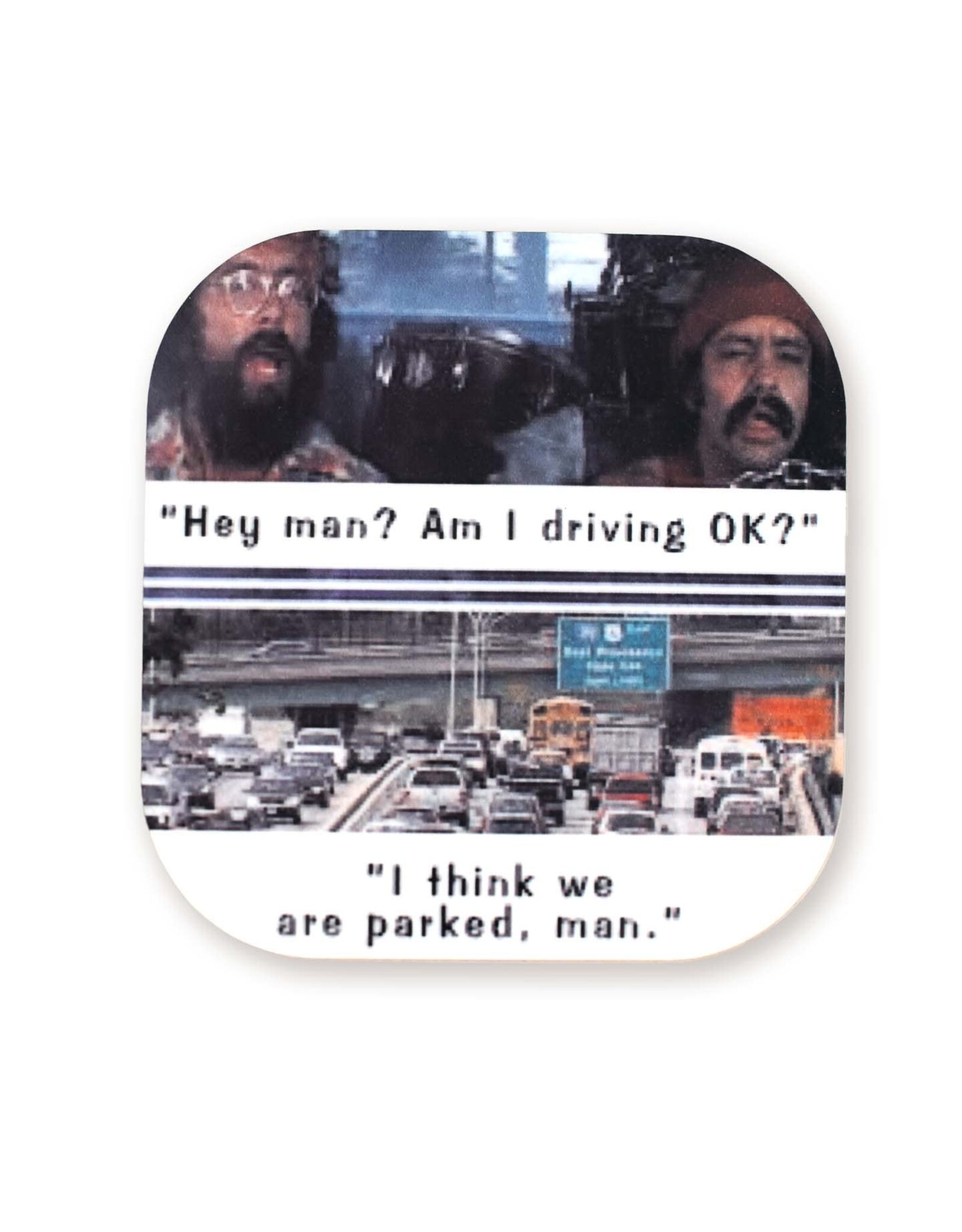 Cheech and Chong East Providence Parked Coaster