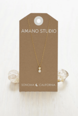 Pearl and Crystal Necklace