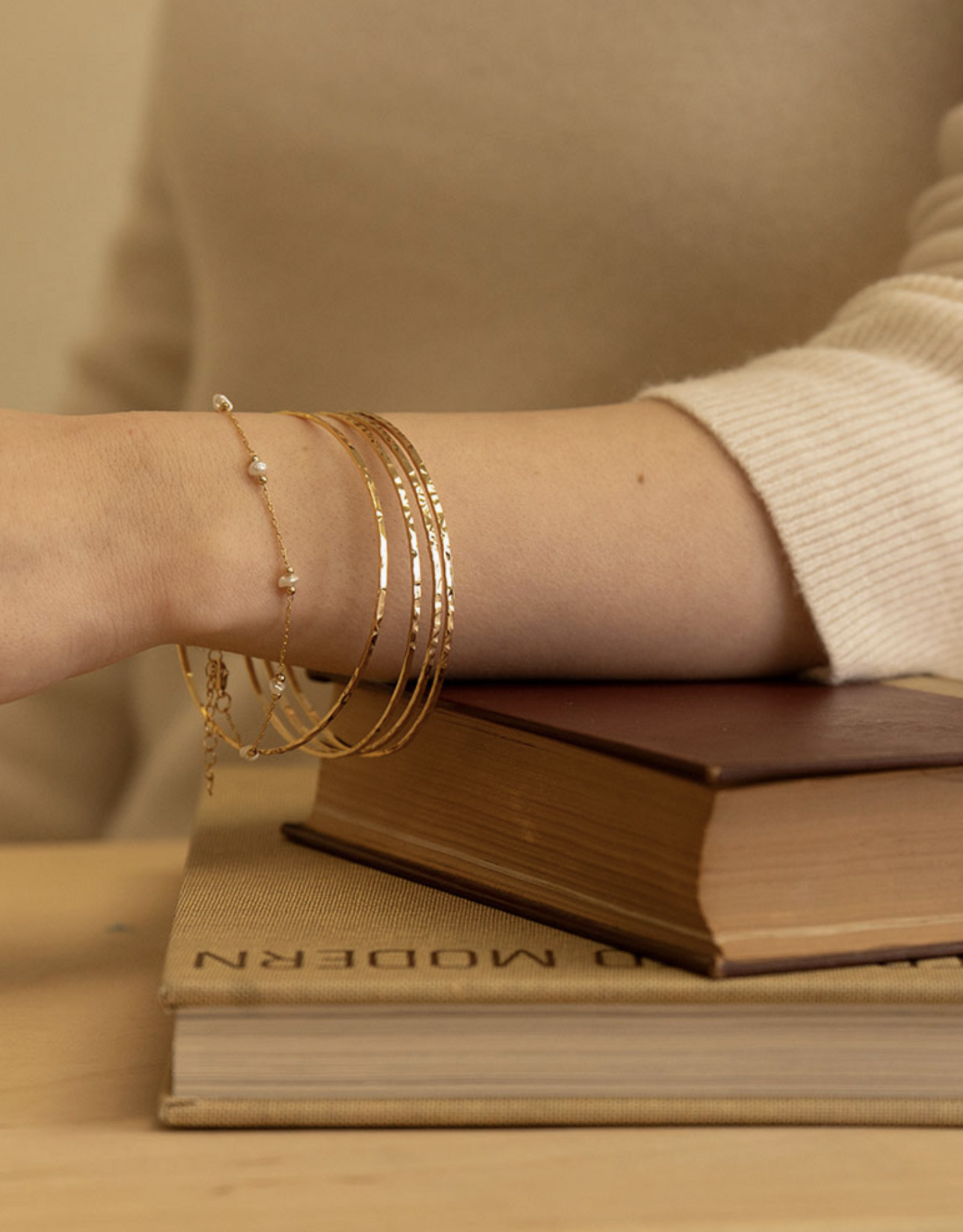 Hammered Bangles - Set of 4