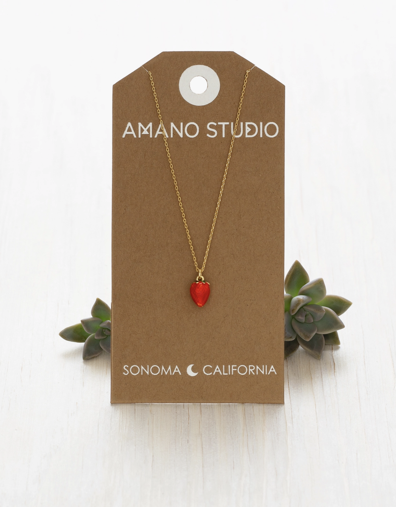 Summer Strawberry Necklace