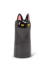 Skinny Black Cat Vase