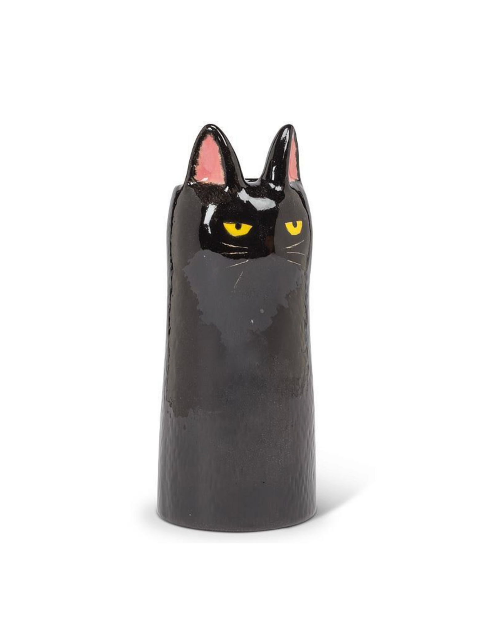 Skinny Black Cat Vase