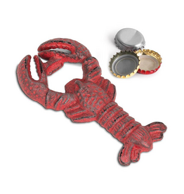 Red Cast Iron Lobster Bottle Opener