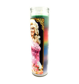 Dolly Parton Prayer Candle (Rainbow)