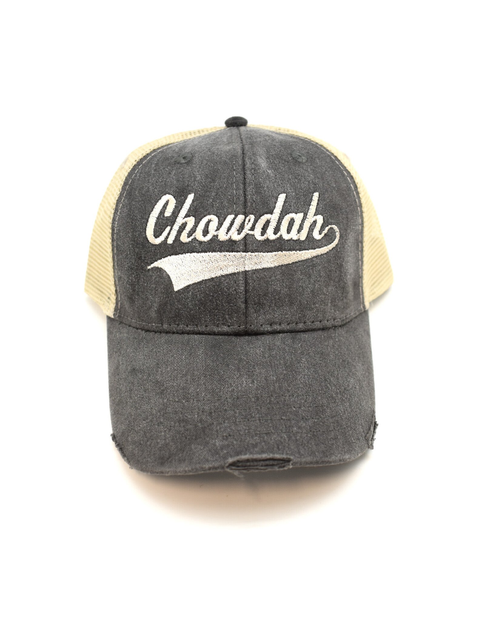 Chowdah Black Trucker Hat