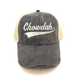 Chowdah Black Trucker Hat