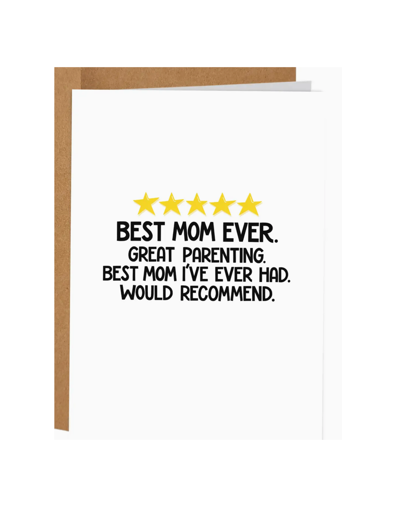 5 Stars Best Mom Ever Greeting Card