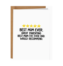 5 Stars Best Mom Ever Greeting Card