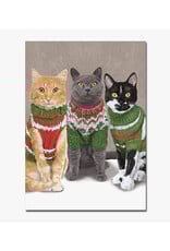 Cats in Sweaters Holiday Card