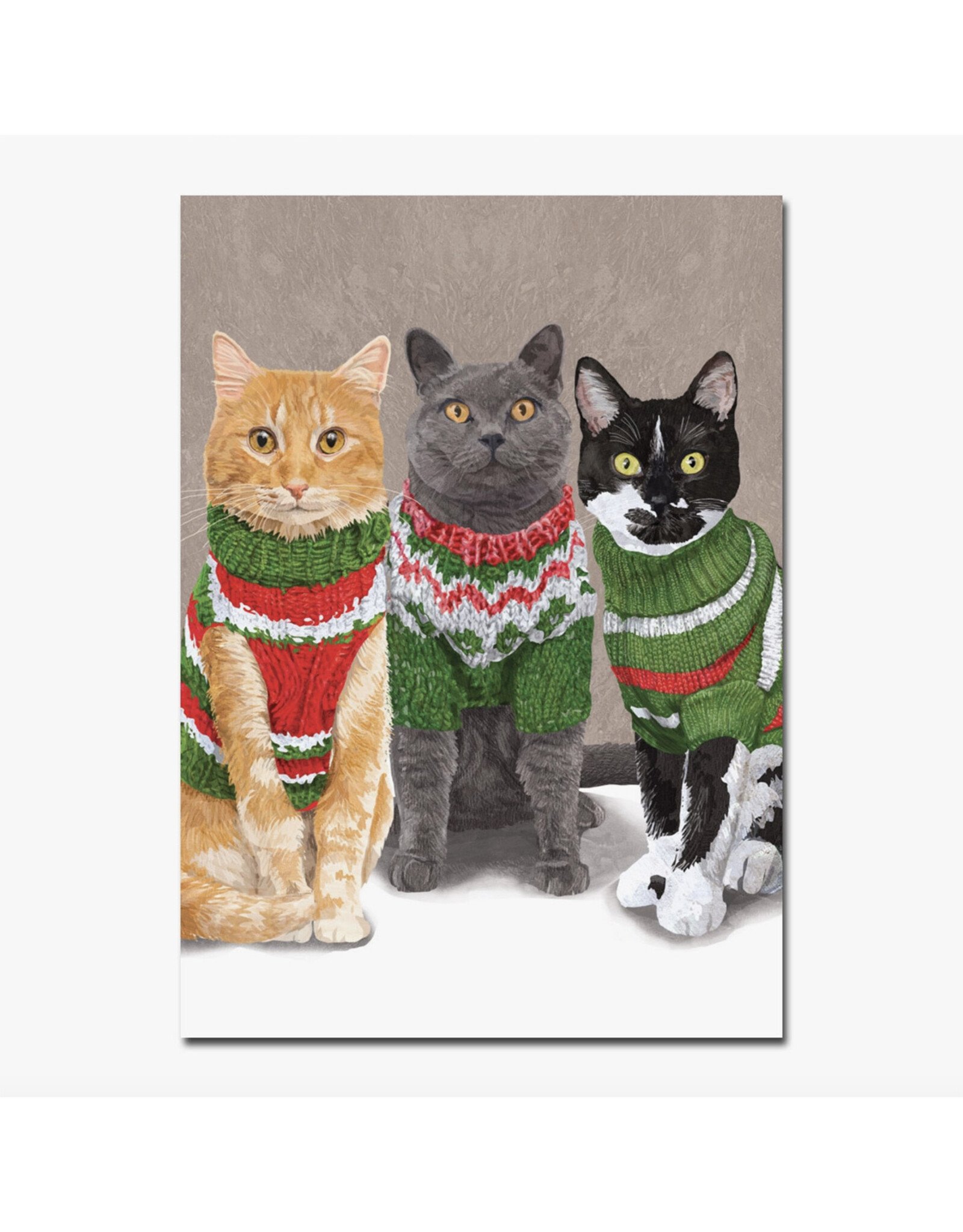 Cats in Sweaters Holiday Card