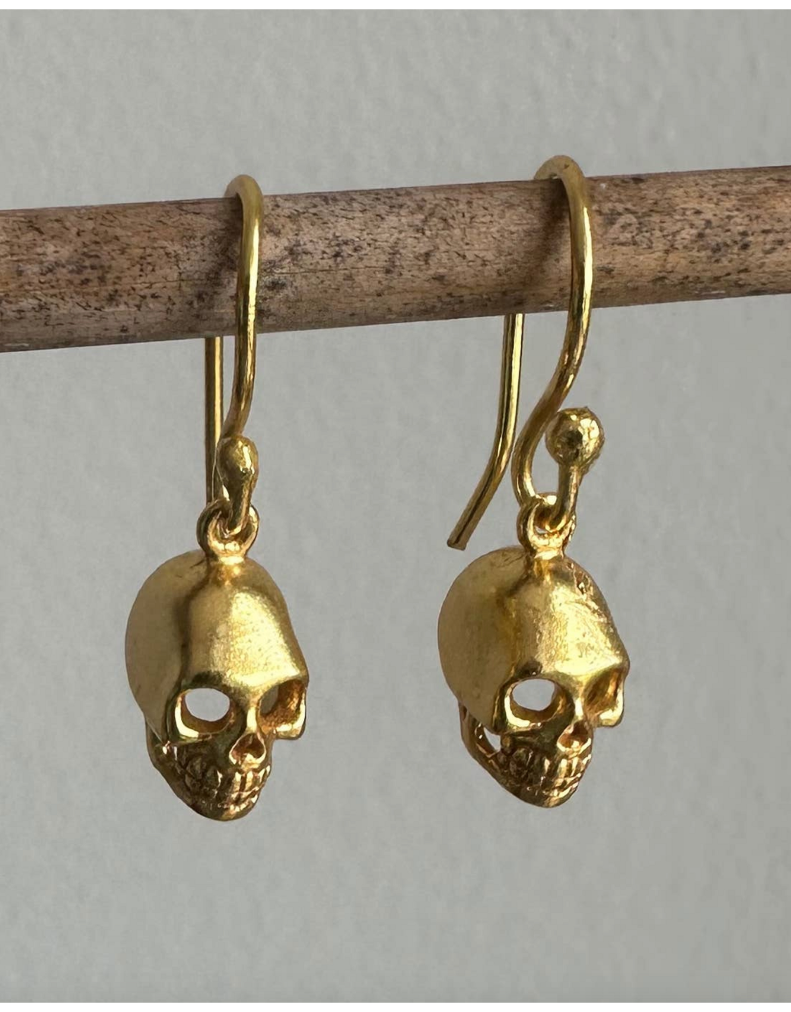 Gold Skull Earrings