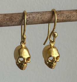 Gold Skull Earrings