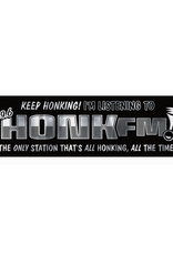 Honk FM Bumper Sticker - Silver