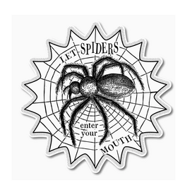 Let Spiders Enter Your Mouth Sticker