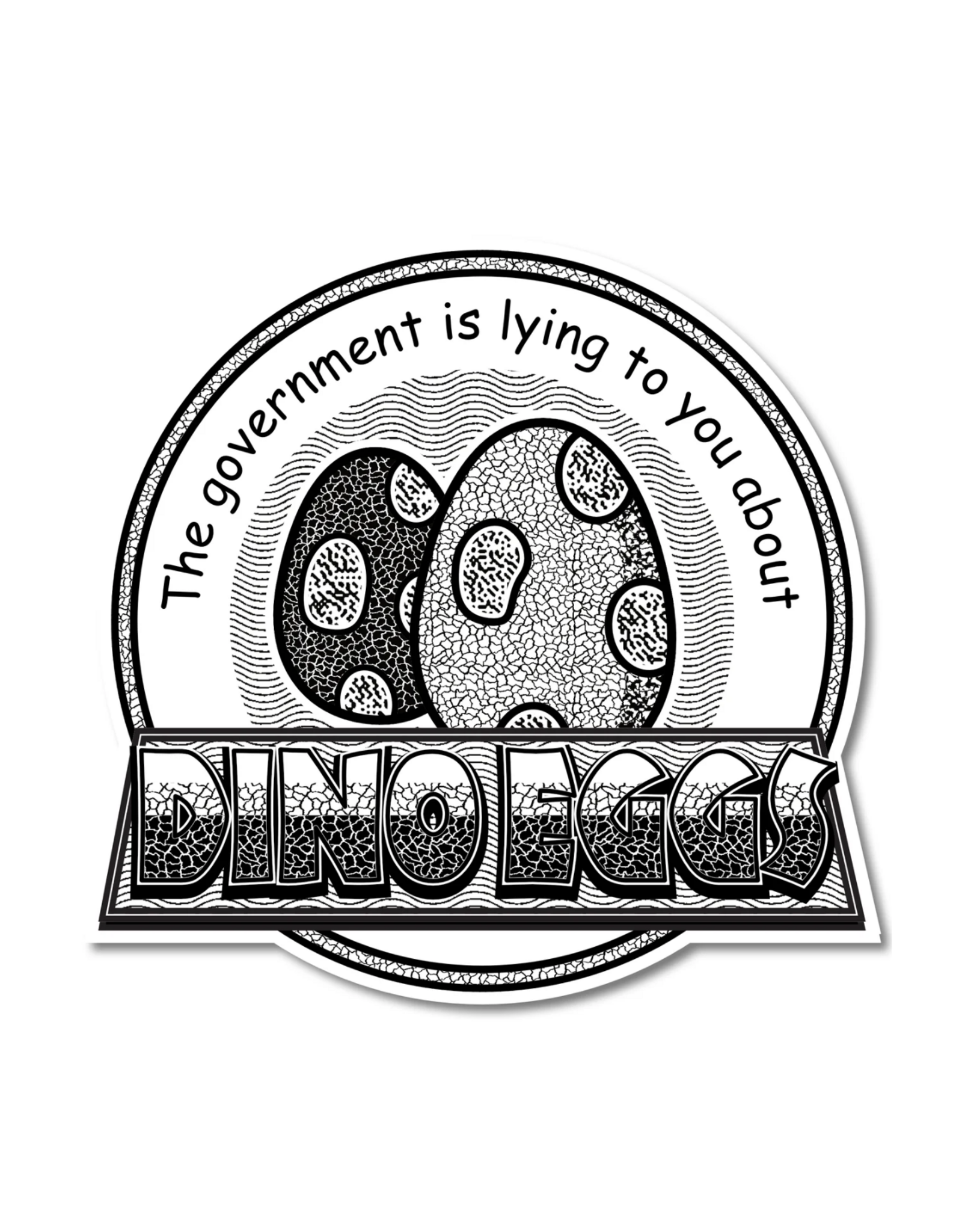 Dino Eggs Sticker