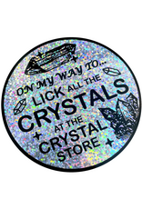 Crystal Licker Round Sparkly Sticker