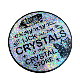 Crystal Licker Round Sparkly Sticker