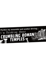 Crumbling Roman Temples Bumper Sticker