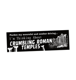 Crumbling Roman Temples Bumper Sticker