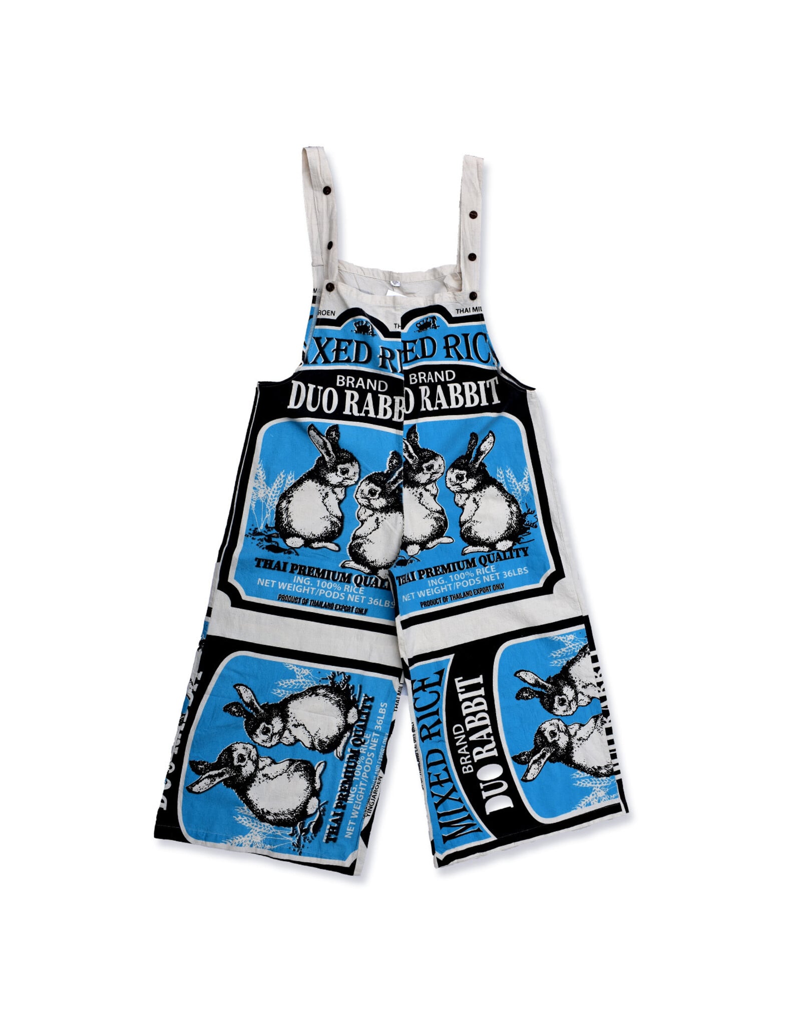 Evergreen Guardian Imports Flour Sack Overalls (One Size) -  Bunny