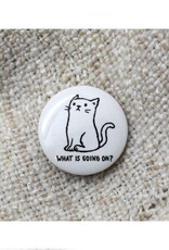 What Is Going On Cat Button