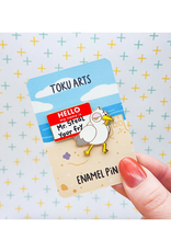 Mr Steal Your Fry Seagull Enamel Pin