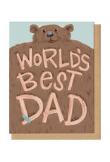 World's Best Dad Bear Greeting Card