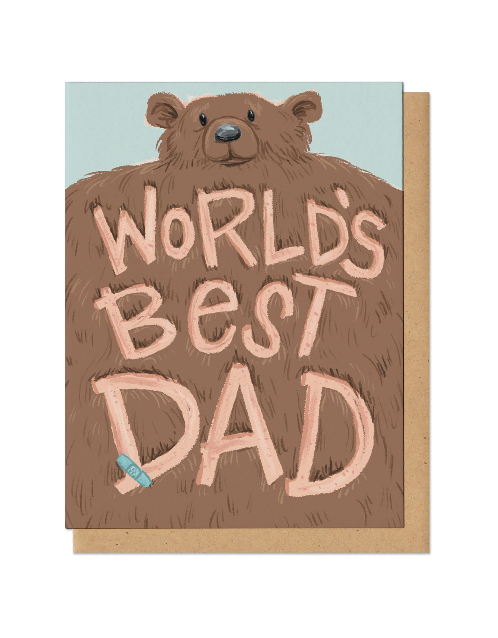 World's Best Dad Bear Greeting Card